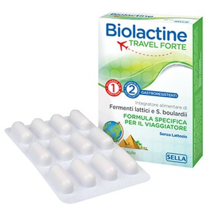 Sella Biolactine Travel Forte Complemento Alimenticio 24 Cápsulas