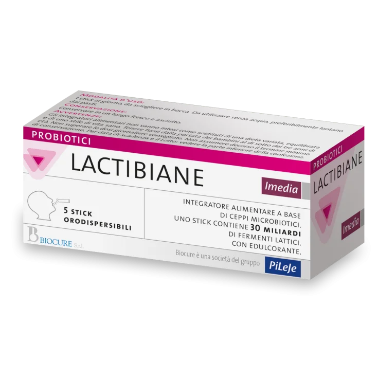 Biocure Lactibiane Imedia Suplemento Alimenticio 5 Sticks