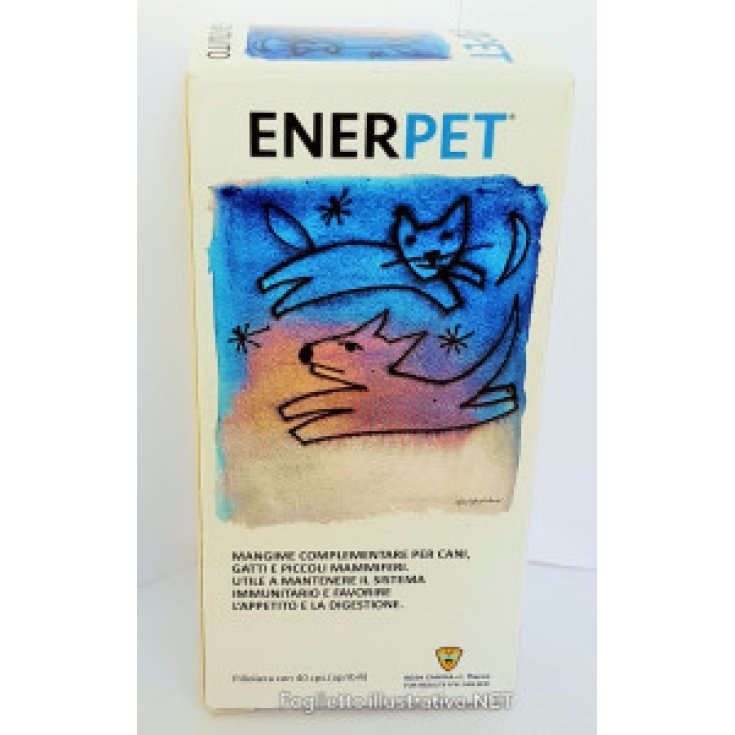 Ener Pet Rosa Canina Alimento Para Perros Gatos Y Pequeños Mamíferos 40 Capsulas 1000 mg