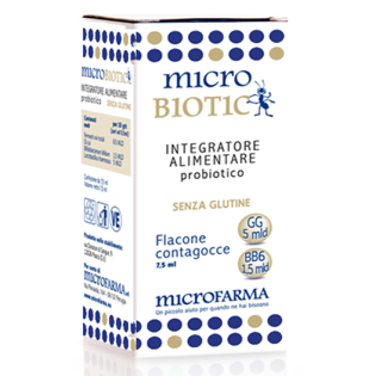 Microfarma Gotas Microbióticas Complemento Alimenticio Sin Gluten 7,5ml