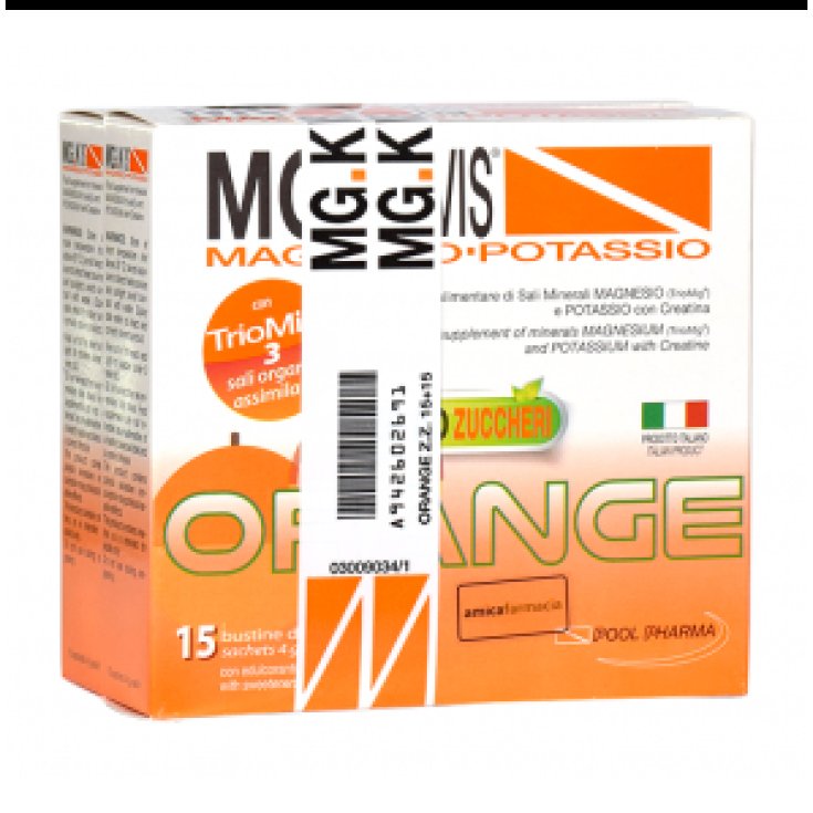 Pool Pharma Mgk Vis Naranja Ze.Ro Azúcares Complemento Alimenticio 15 + 15 Sobres