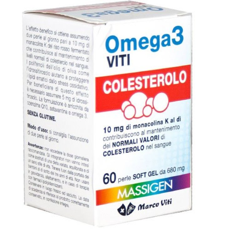 Marco Viti Complemento Alimenticio Colesterol Omega 3 60 Perlas