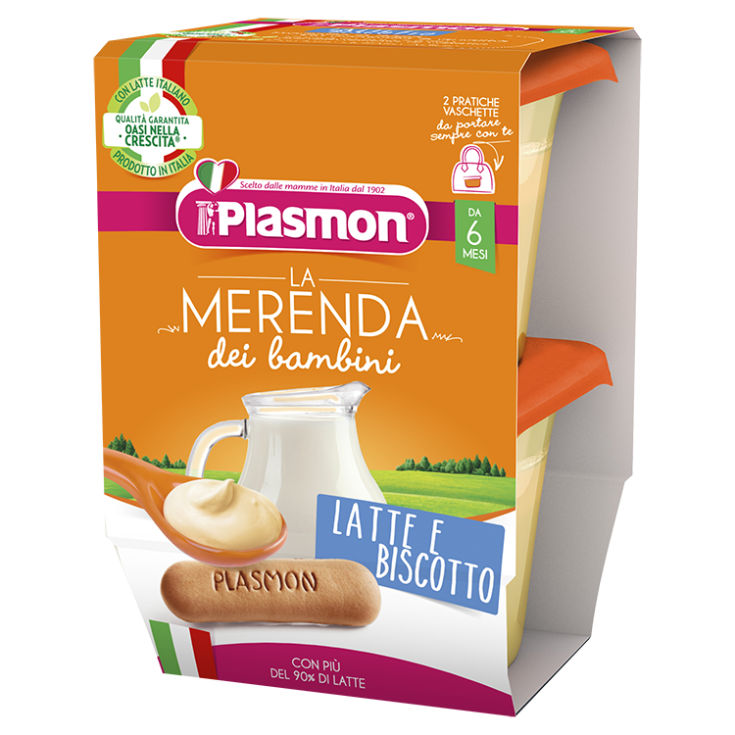 Plasmon La Merenda Leche Y Galleta 2x120g