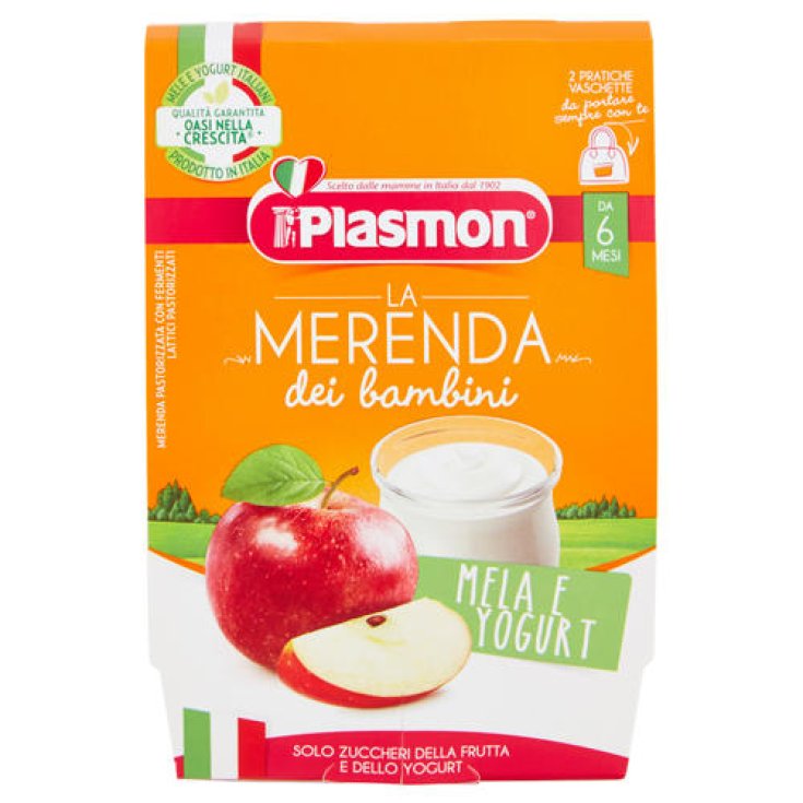 Plasmon Snack Infantil Manzana Y Yogur 2x120g