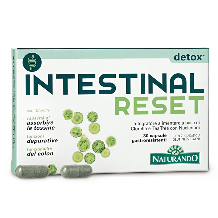 Reset Intestinal Complemento Alimenticio Sin Gluten 30 Cápsulas Gastrorresistentes