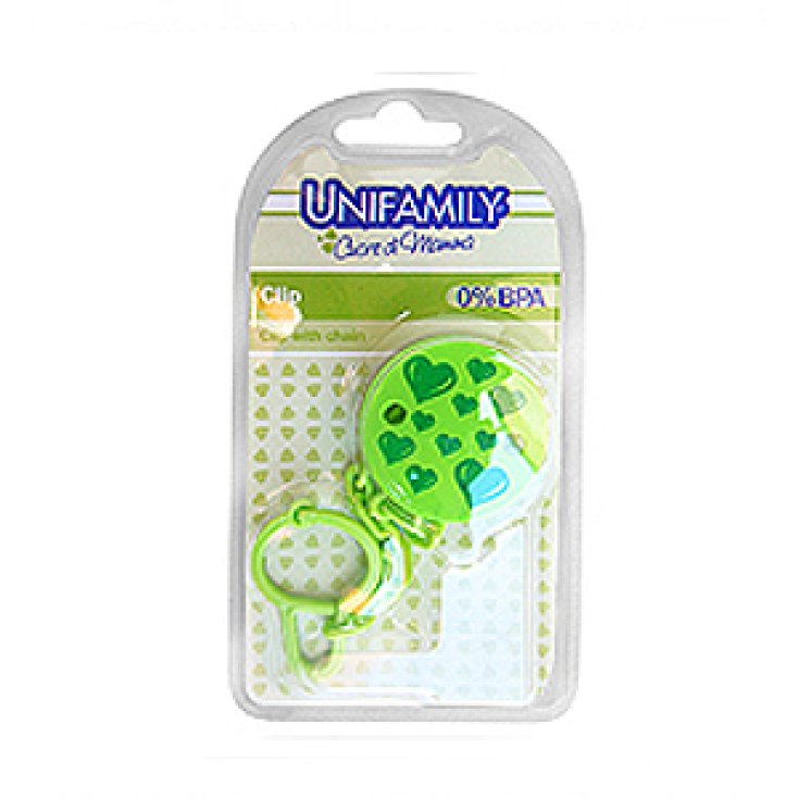 Clip Unifamiliar Con Cadena Verde 1 Pieza