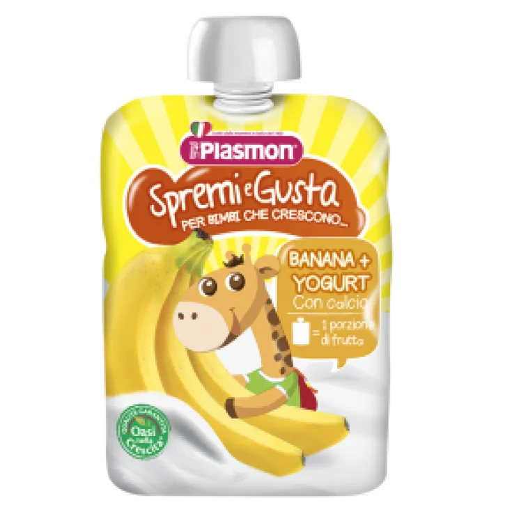 Exprimidor Plasmon Y Disfruta De Plátano Y Yogurt 85g