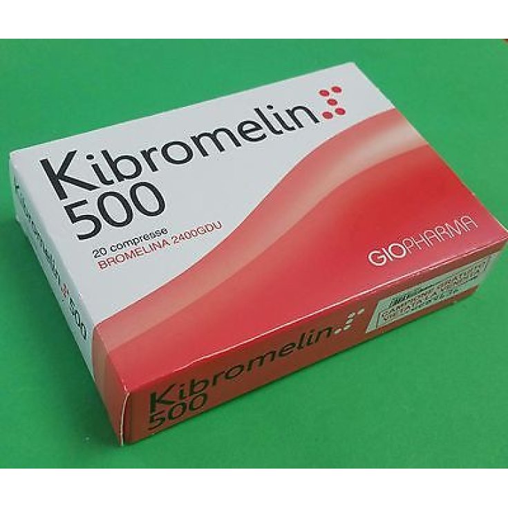 Giopharma Kibromelina 500 Complemento Alimenticio 20 Comprimidos