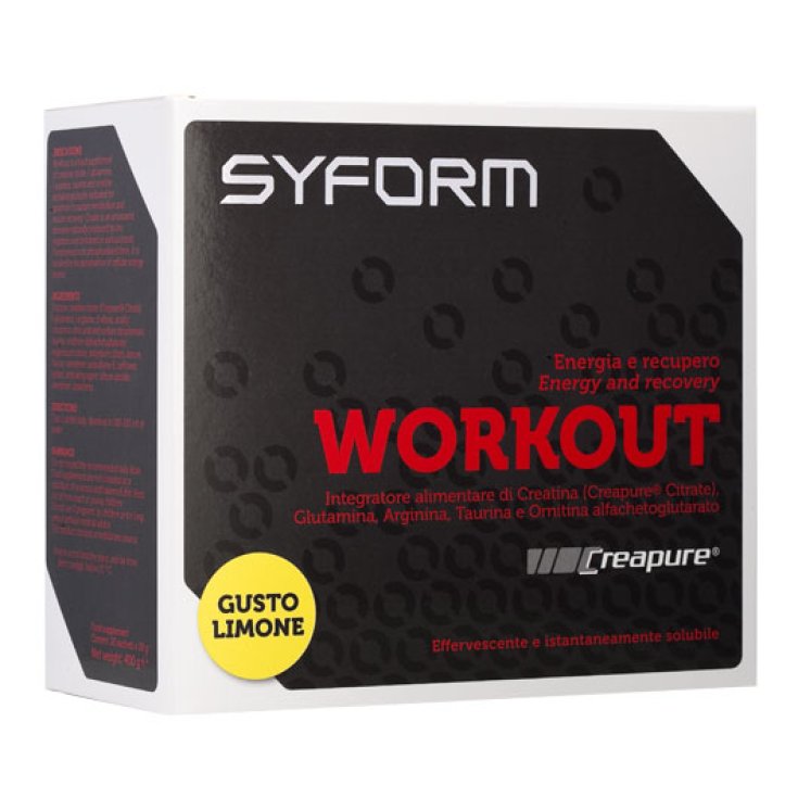 Syform Workout Limón Complemento Alimenticio 10 Sobres