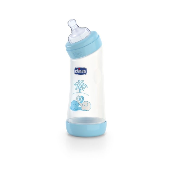 Chicco Biberon Benessere Angulo Polipropileno Y Silicona Niño 250ml + 0Mesi