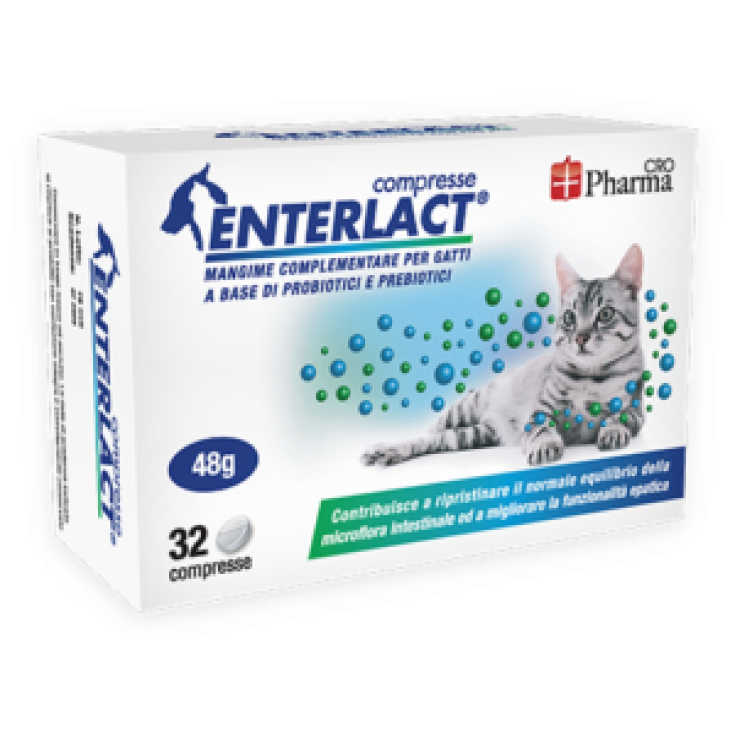 Enterlact Suplemento Para Gatos 32 Comprimidos