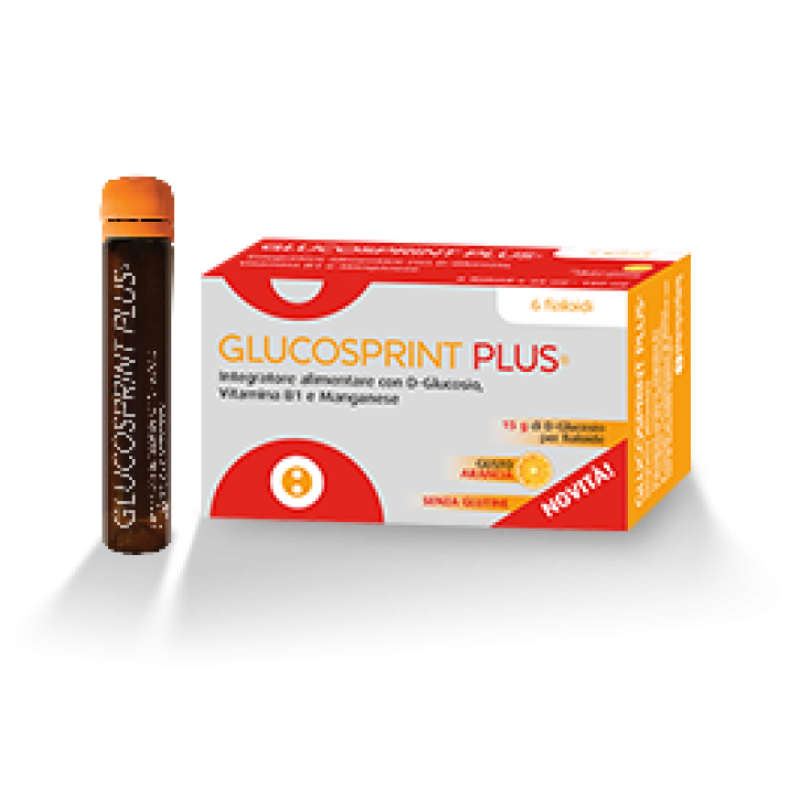 Glucosprint Plus Complemento Alimenticio De Naranja 6 Ampollas
