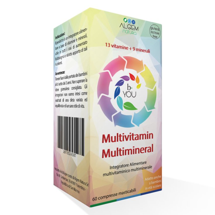 Algem B-You Complemento Alimenticio Multivitamínico Multimineral 60 Comprimidos