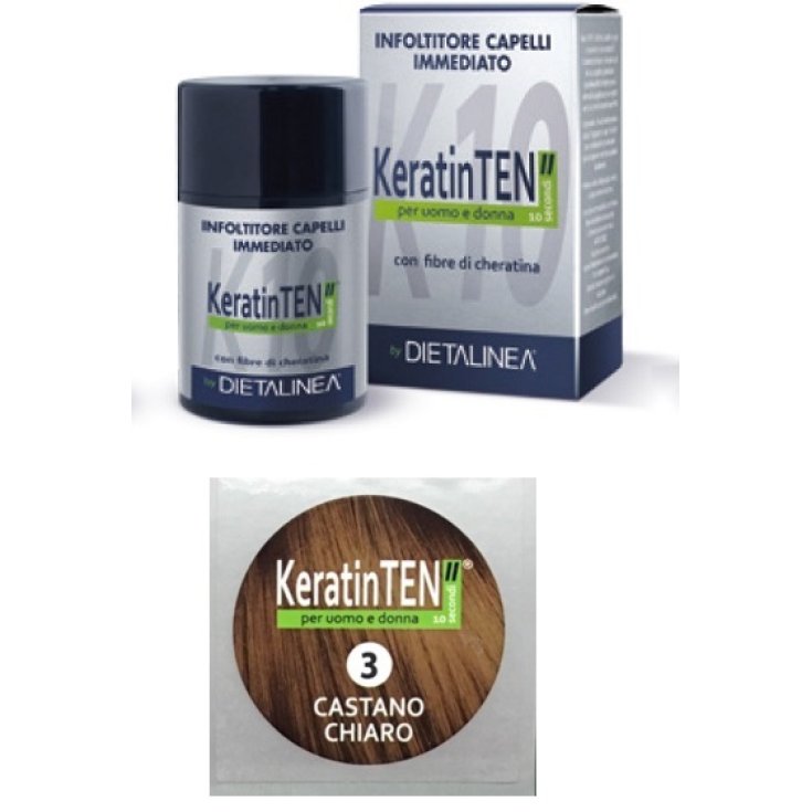 KeratinTEN ”Inmediate Hair Thickener Color Castaño Claro 12g