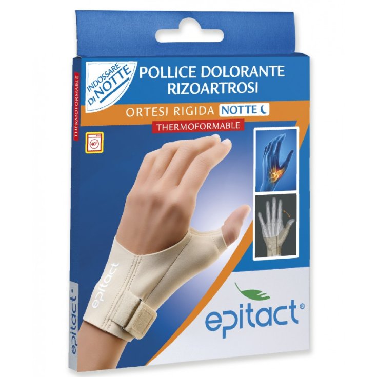 Órtesis rígida epitact, soporte correctivo nocturno para el dolor del pulgar en la mano izquierda por rizoartrosis, talla S, 1 pieza