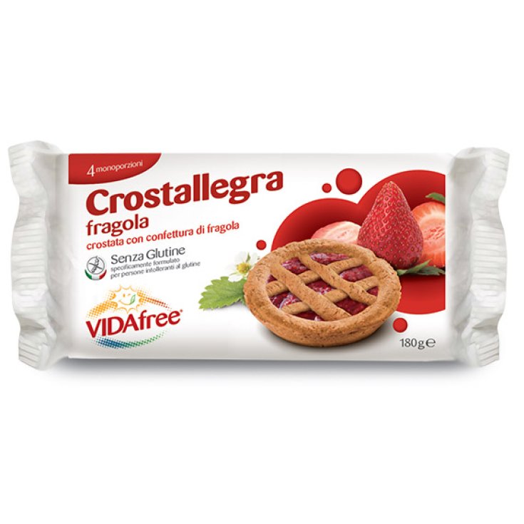 VidaFree Crostallegra Snack Sabor Fresa Sin Gluten 180g