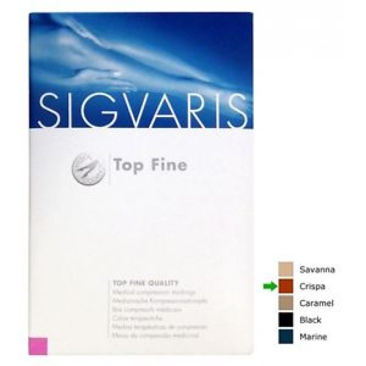 Sigvaris Top Fine 701 Hold-up Monocollant Derecha Punta Abierta Color Crispa Talla M Long Plus