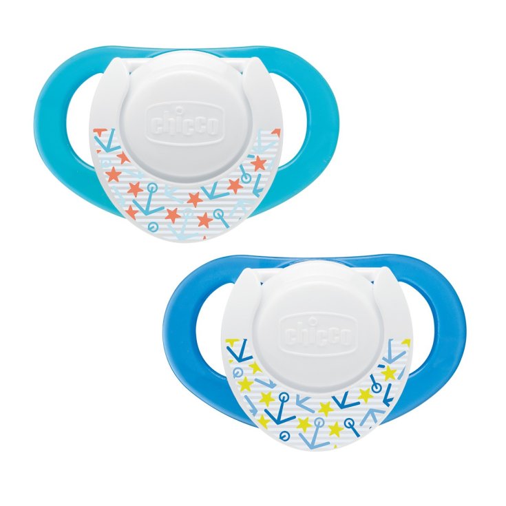 Chicco Physio Compact Chupete Bebe En Silicona 6-12M 2 Piezas