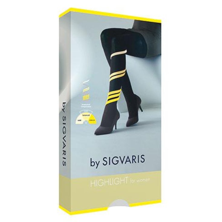 Sigvaris High Light para Mujer Mallas Punta Cerrada Color Piel Talla M Normal