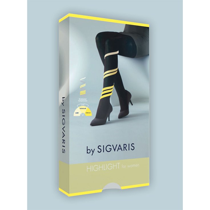 Sigvaris Highlight Para Mujer Medias Basv Ml Punta Cerrada Color Piel 1 Par