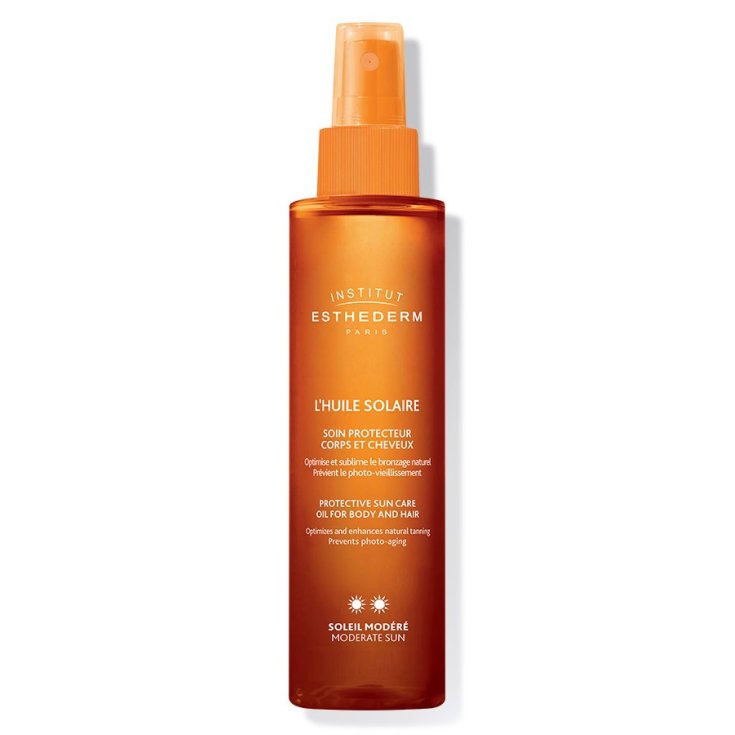 Institut Esthederm Huile Solaire Corps Et Cheveux Soleil Moderé 150ml