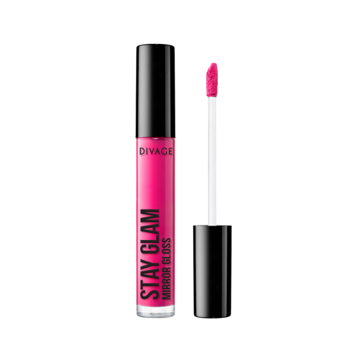 Divage Stay Glam Brillo de Labios Efecto Espejo 2 Fucsia Eléctrico