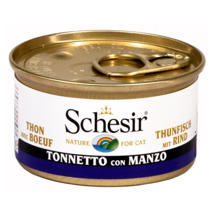 Schesir Tonneto Filete De Ternera Pienso Para Animales 85g