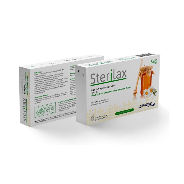 Sterilfarma® Sterilax Microenemas Para Uso Pediátrico 6 Microenemas Desechables De 3g