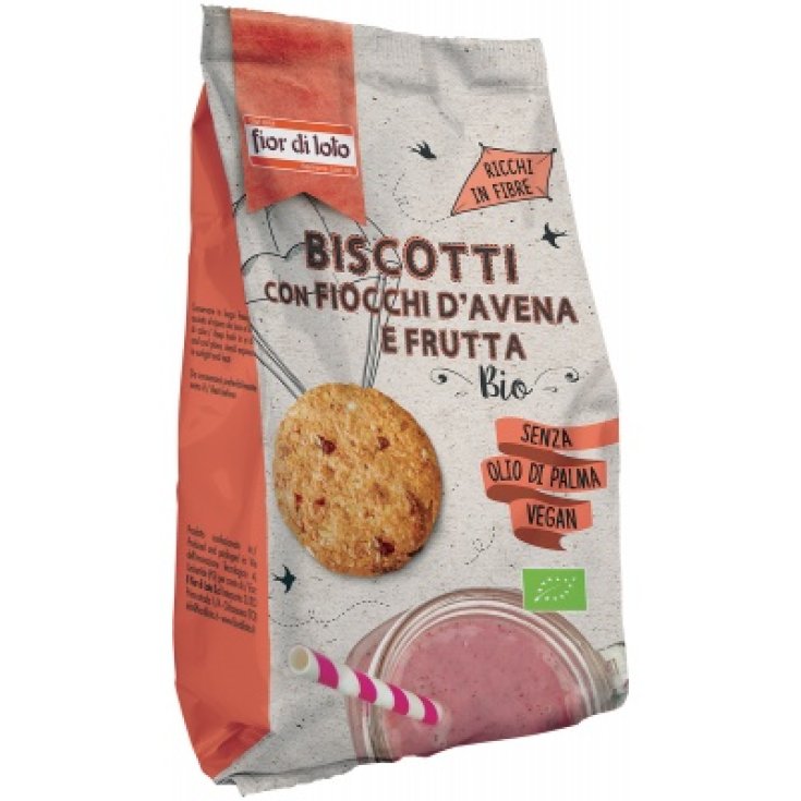 Galletas Fior Di Loto Con Copos De Avena Y Frutas Bio 350g