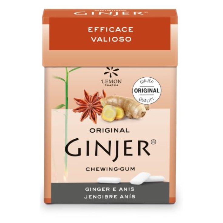 Lemon Pharma Original Ginjer® Chicles Chicles de Jengibre y Anís 42g