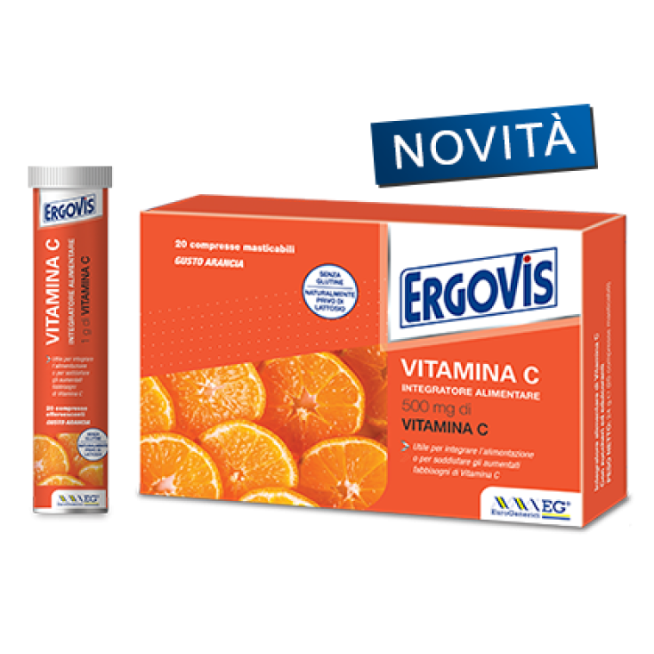 Ergovis Vitamina C 1000mg Complemento Alimenticio 20 Comprimidos Efervescentes