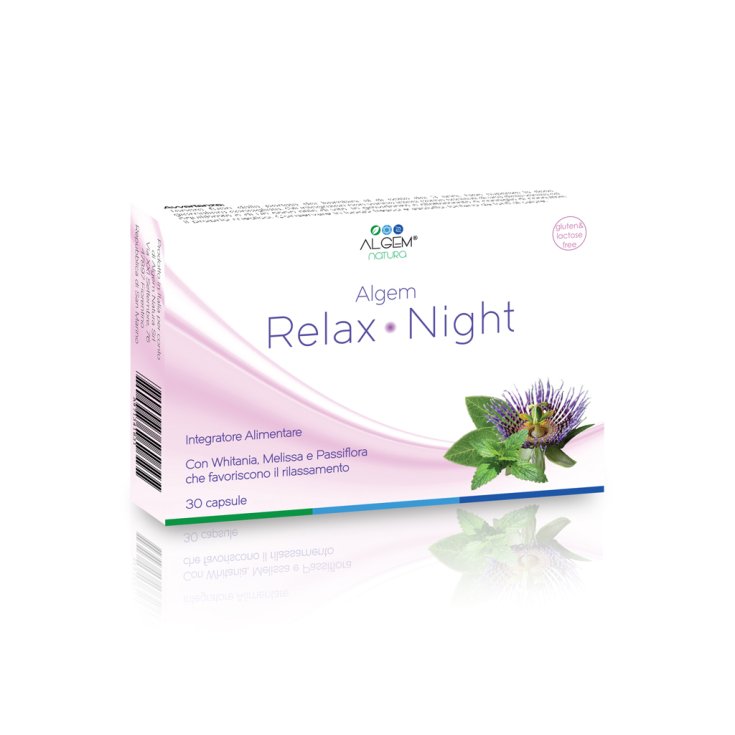 Algem Natura Relax Suplemento Alimenticio Noche 30 Cápsulas