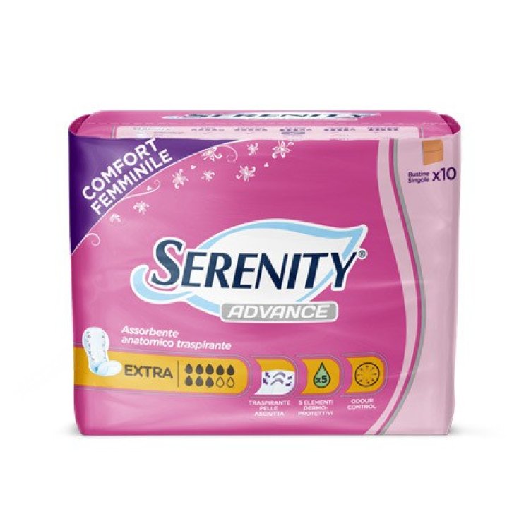 Serenity Advance Anatomical Absorbente Transpirable Extra 10 absorbentes