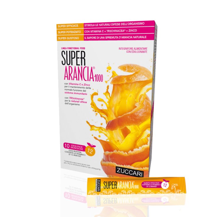 Zuccari Super Arancia 1000 Complemento Alimenticio 10 Piezas