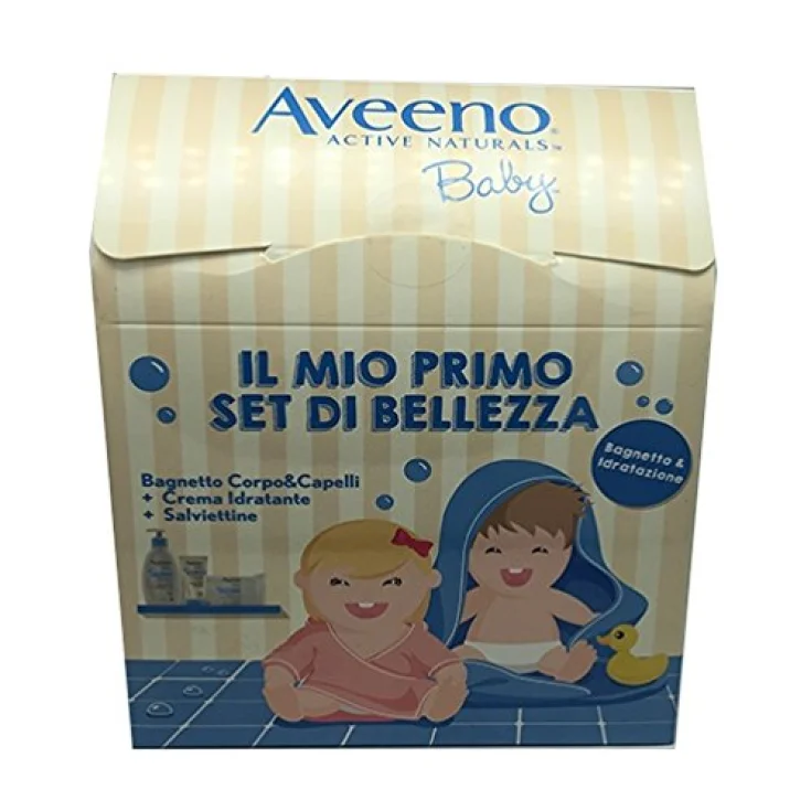 Aveeno My First Beauty Set Bebé Baño + Hidratante + Toallitas