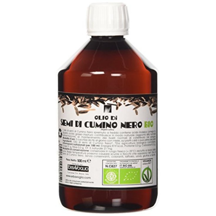 Erbavoglio Aceite de Semillas de Comino Negro Bio 500ml