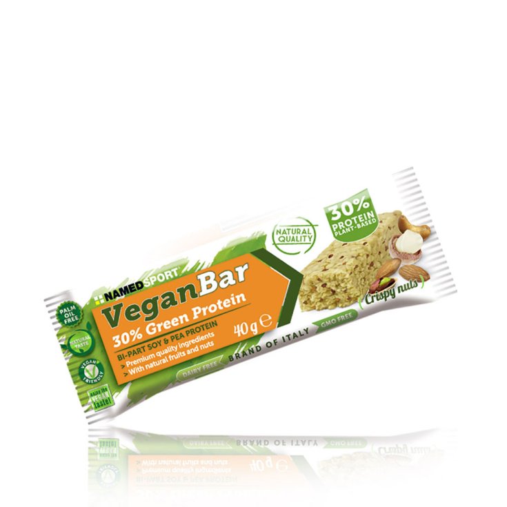 Named Vegan Protein Bar Crispy Nuts Sabor Protein Bar 40g