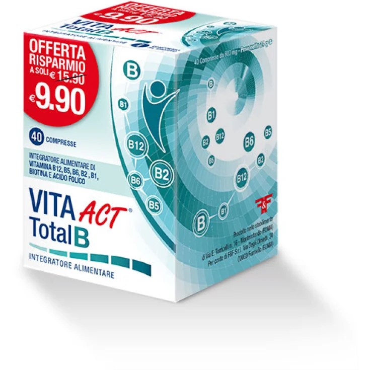 Act Vita Line Act Total B Complemento Alimenticio 40 Comprimidos