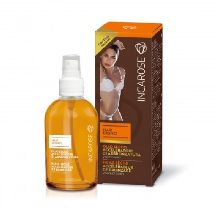 Incarose Aceite Seco Acelerador Del Bronceado Rostro Y Cuerpo 125ml