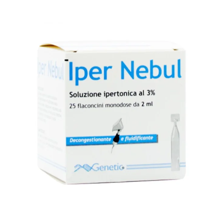 Genetic Pharma Iper Nebul Solución Hipertónica 3% 25 Frascos
