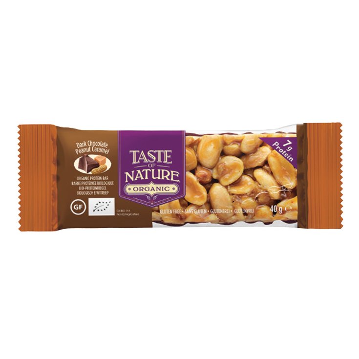 Taste Of Nature Barrita De Cacahuete Con Caramelo Orgánico 40g