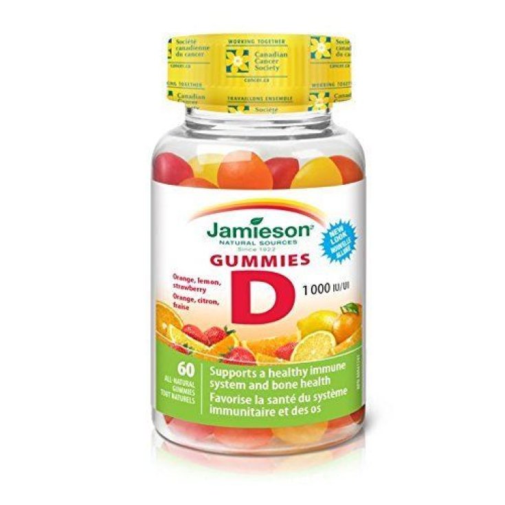 Jamieson Vitamina D Gummies Complemento Alimenticio 60 Caramelos
