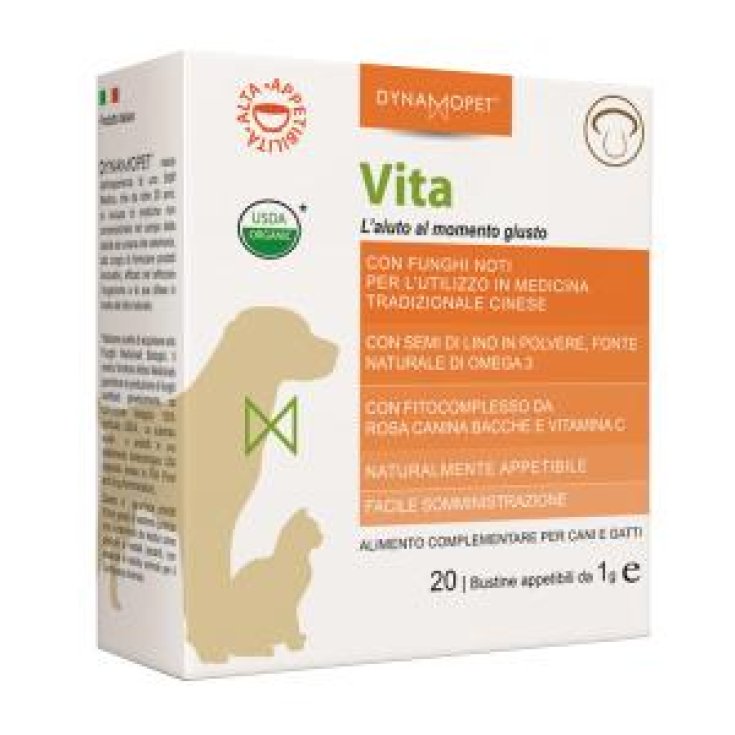 Dynamopet Vita Complemento Alimenticio Perros y Gatos 20 Sobres x1g