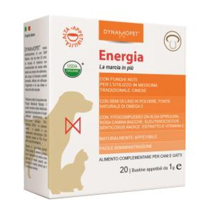 Dynamopet Energia Complemento Alimenticio para Perros y Gatos 20 Sobres x1g