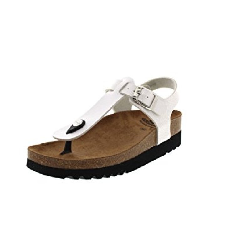 Scholl Boa Vista Sandalia Mujer Plantilla Bioprint Color Blanco Negro Talla 36