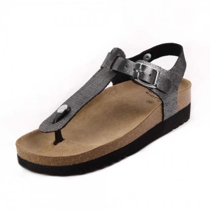 Scholl Boa Vista Sandalia Mujer Plantilla Bioprint Color Gris Oscuro Talla 35