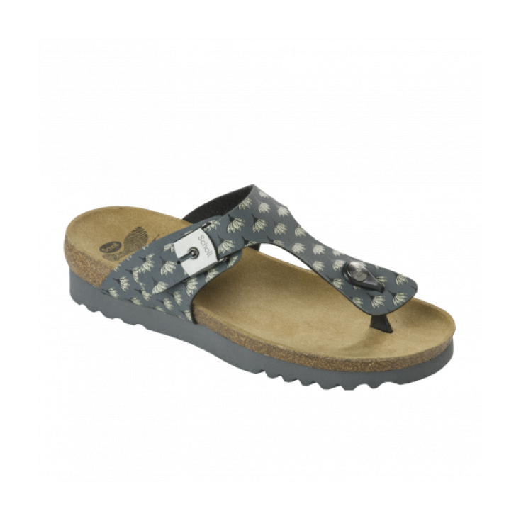 Scholl Boa Vista Up Chanclas Mujer Bioprint Plantilla Gris Estampado Talla 38