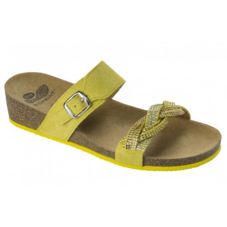 Scholl Evelyne Sandalia Mujer Plantilla Bioprint Color Amarillo Talla 37