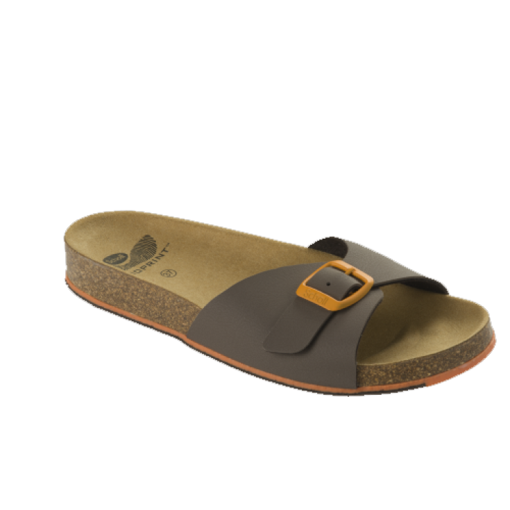 Scholl Spikey SS 4 Zapatillas Mujer Plantilla Bioprint Color Marrón / Naranja Talla 41