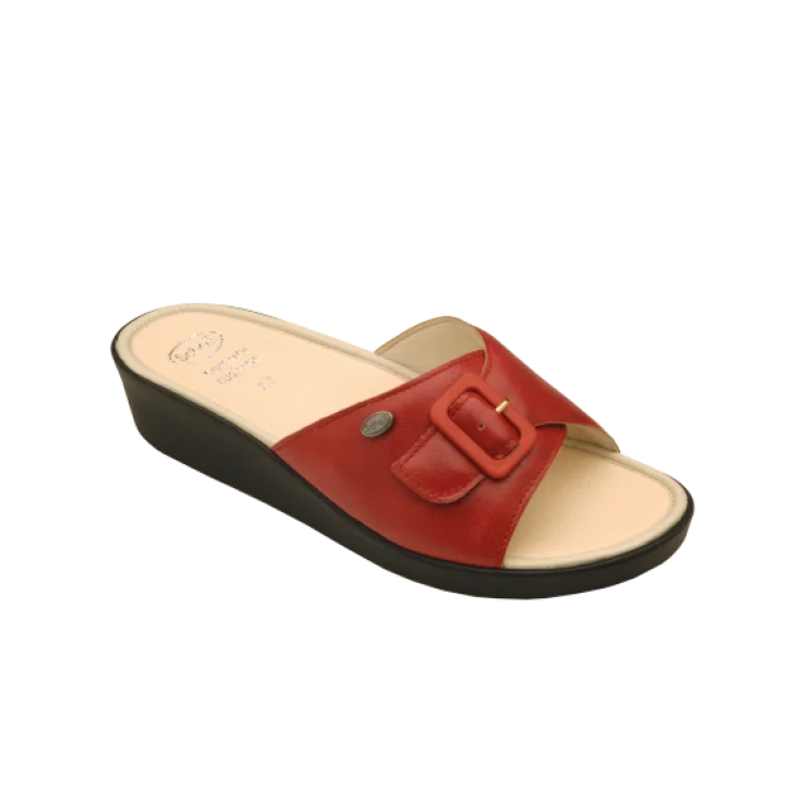 Zapatilla Scholl Mango En Tejido Sintético Color Rojo Num. 39